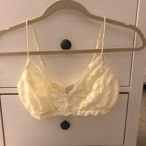 Sheer lace bralette
